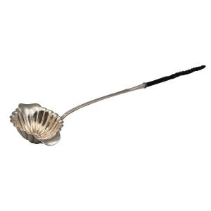 Silver Dessert Ladle Pb Berthier Philippe Minerve Bigorne 19th Century