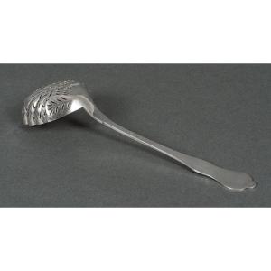 Sprinkling Spoon Goldsmith Rn Silver 53 Grams Rich Louis XV Decoration