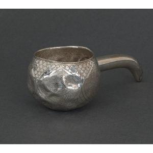 Kovsh Russian Silver Calabash Goblet 1900