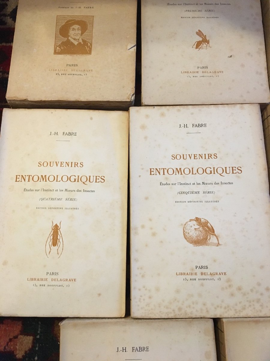 Fabre J.- H. - Souvenirs Entomologiques. 11 Vol Ed Delagrave.1922 --photo-4