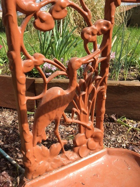 Cast Iron Umbrella Stand Art Nouveau Decor-photo-2