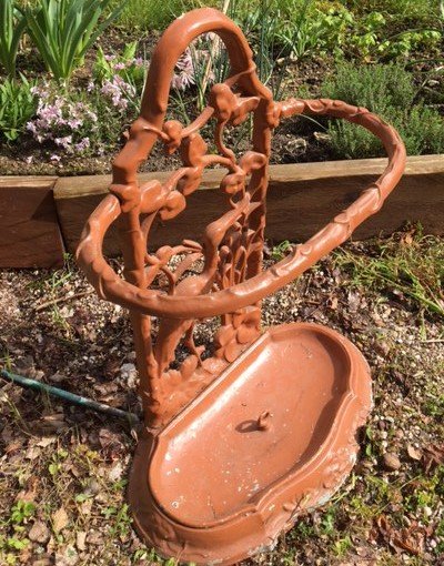 Cast Iron Umbrella Stand Art Nouveau Decor-photo-3