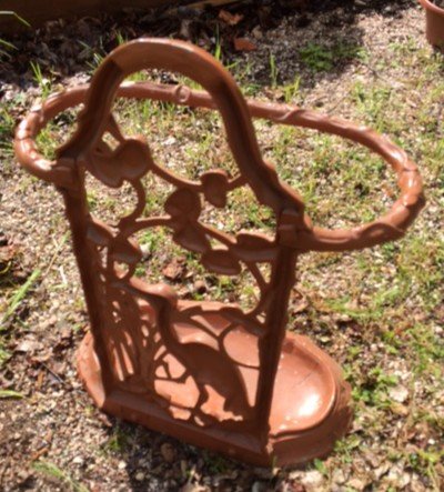 Cast Iron Umbrella Stand Art Nouveau Decor-photo-1