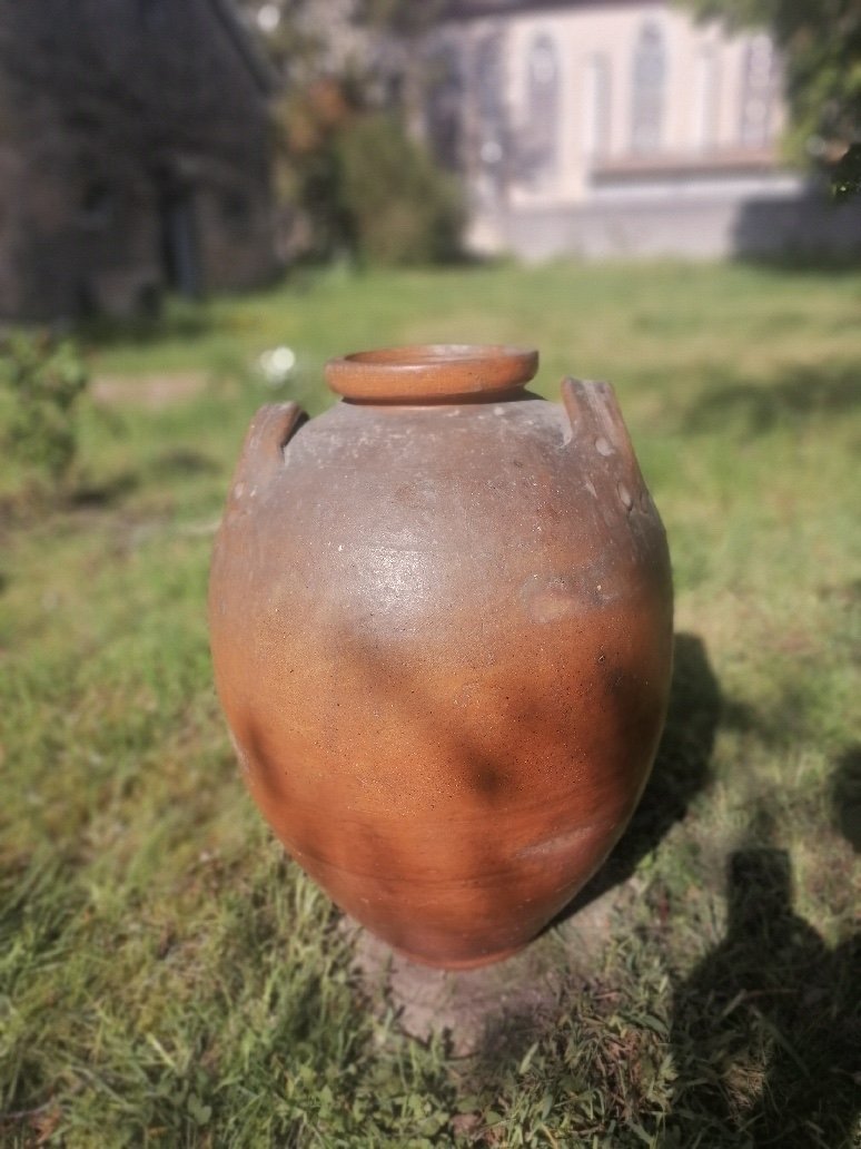 Very Large Terracotta Jar, Height 65 Cm-photo-4