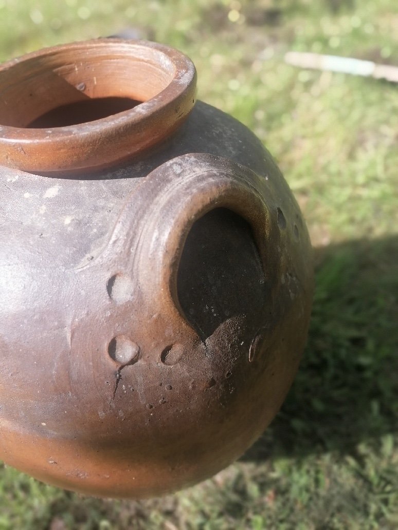 Very Large Terracotta Jar, Height 65 Cm-photo-7