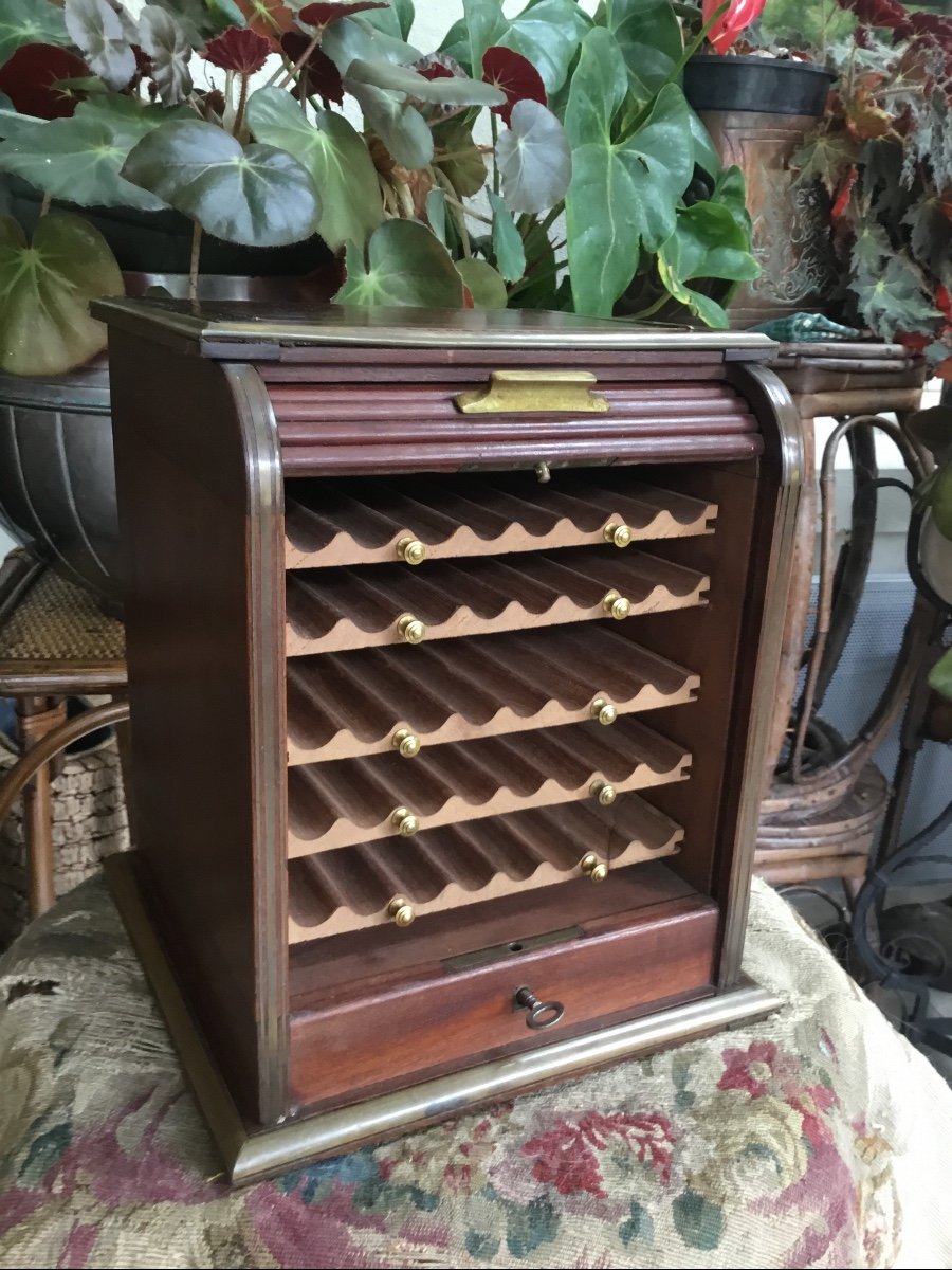 Napoleon III Cigar Cellar, 19th Century-photo-6