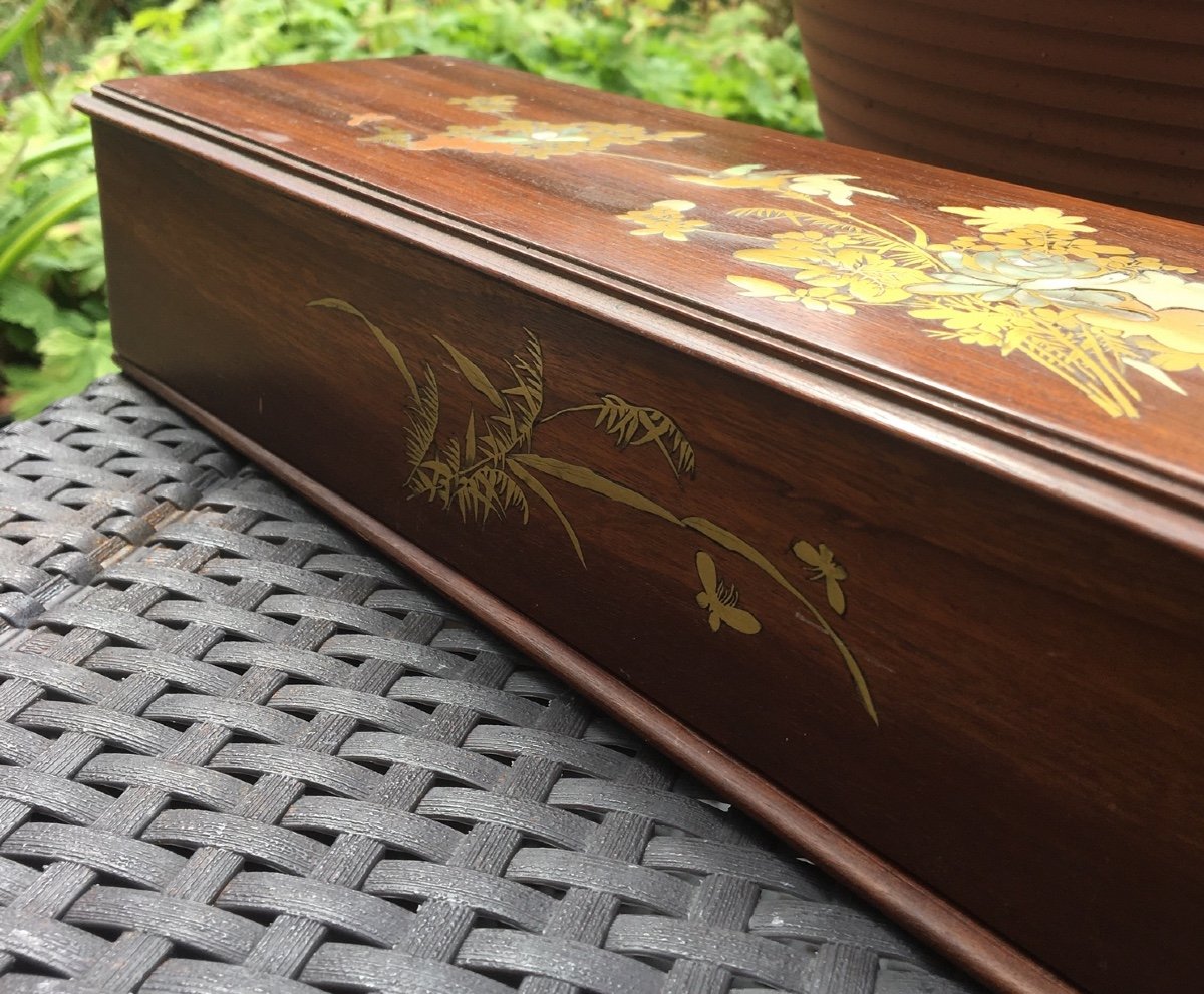 Large Glove Box With Inlaid Decor-photo-8