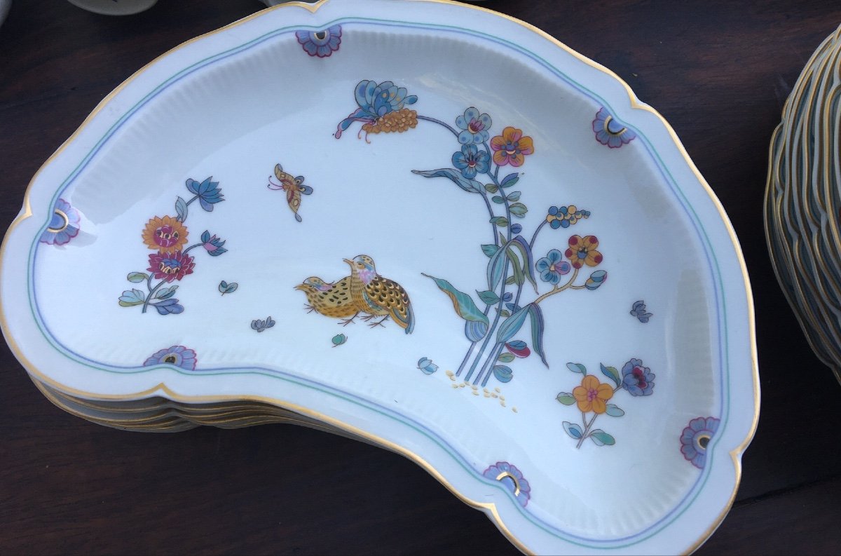 Haviland, Complete Quail Service X12 In The Kakiemon Flavor-photo-2