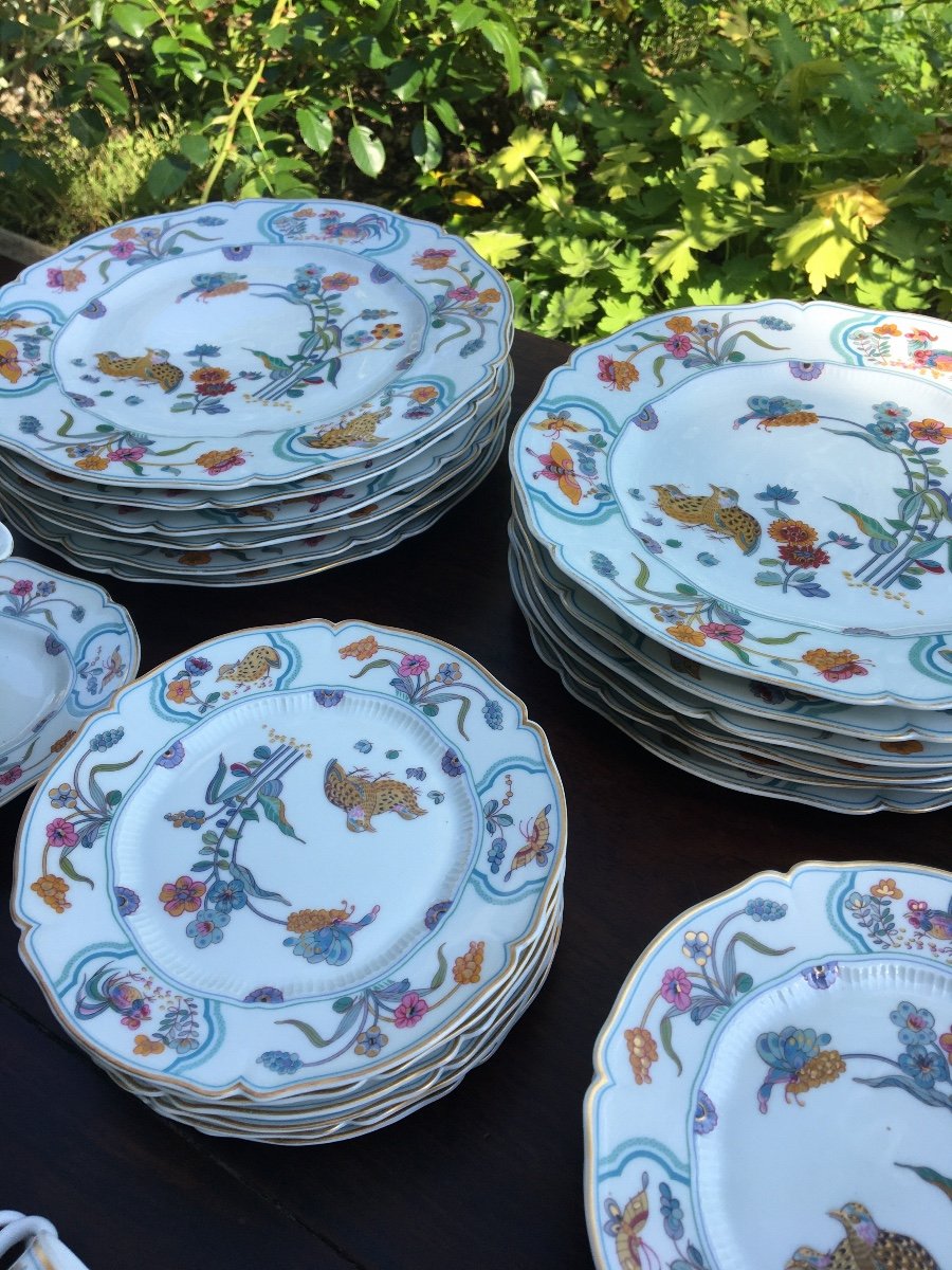 Haviland, Complete Quail Service X12 In The Kakiemon Flavor-photo-4