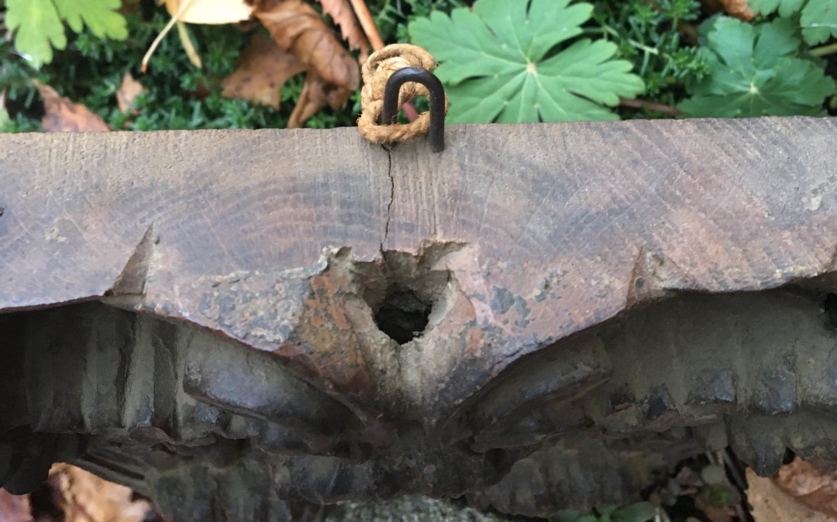 Small Carved Wooden Capital-photo-4