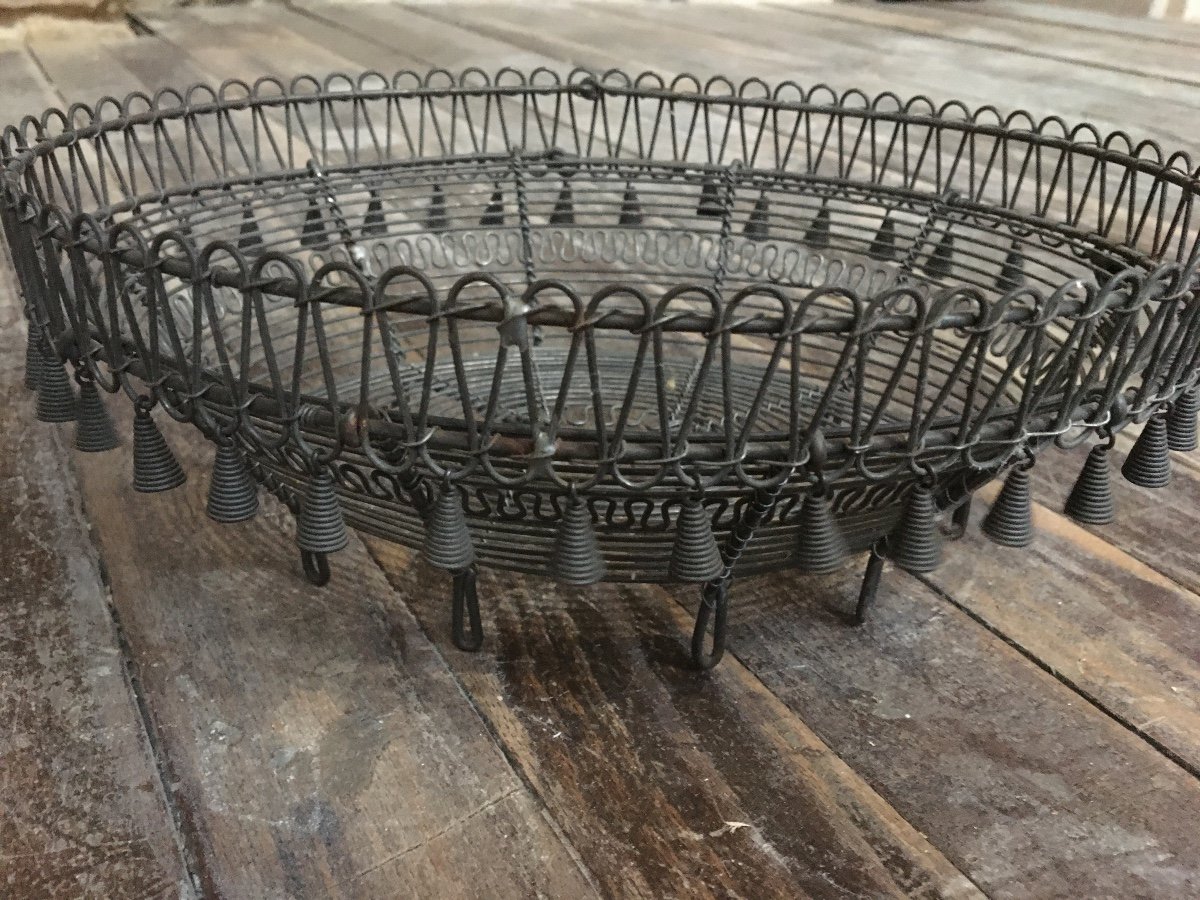 Popular Art, Woven Iron Basket, Plombières Les Bains-photo-2