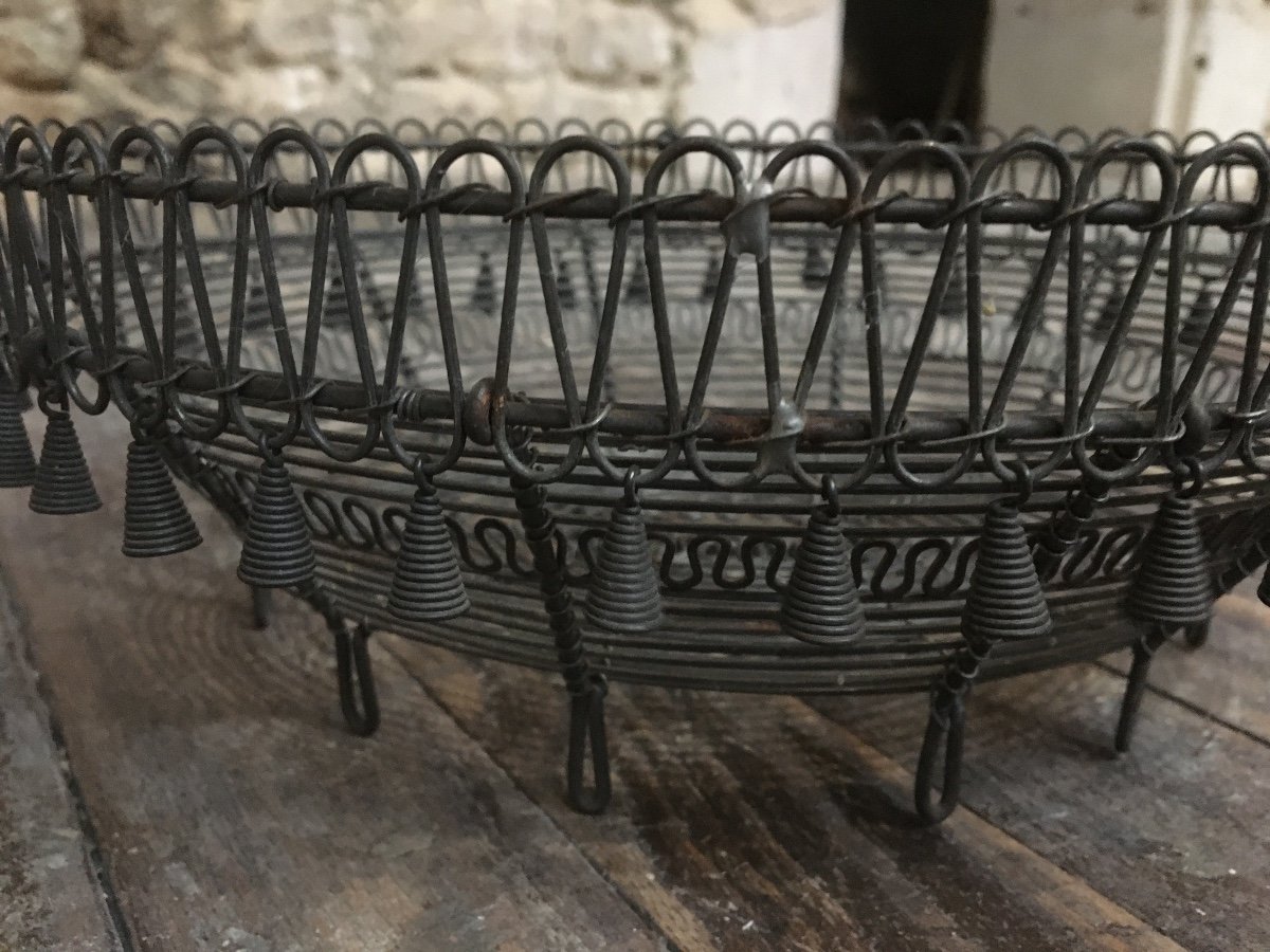 Popular Art, Woven Iron Basket, Plombières Les Bains-photo-3