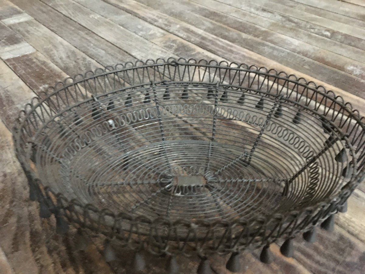 Popular Art, Woven Iron Basket, Plombières Les Bains-photo-2