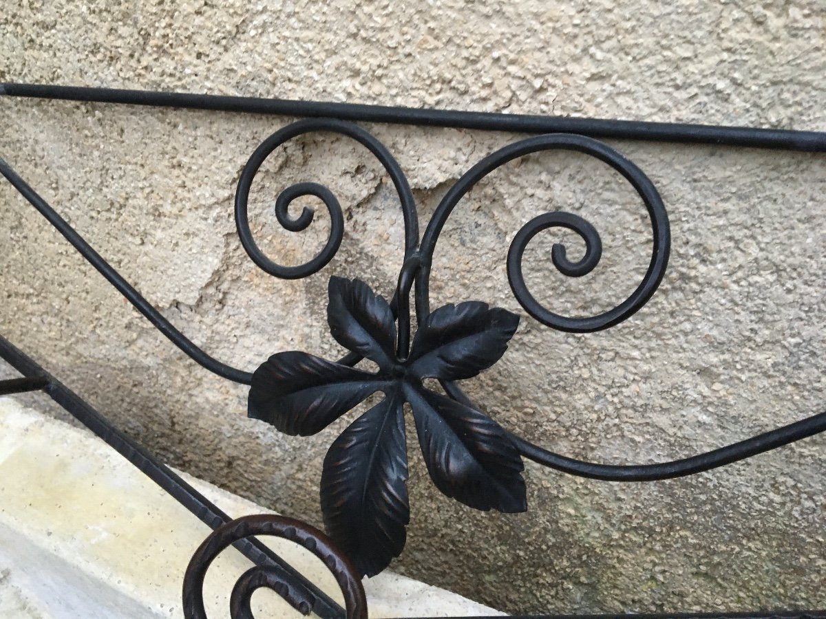 Small Wrought Iron Coat Rack From The 1930s-photo-4