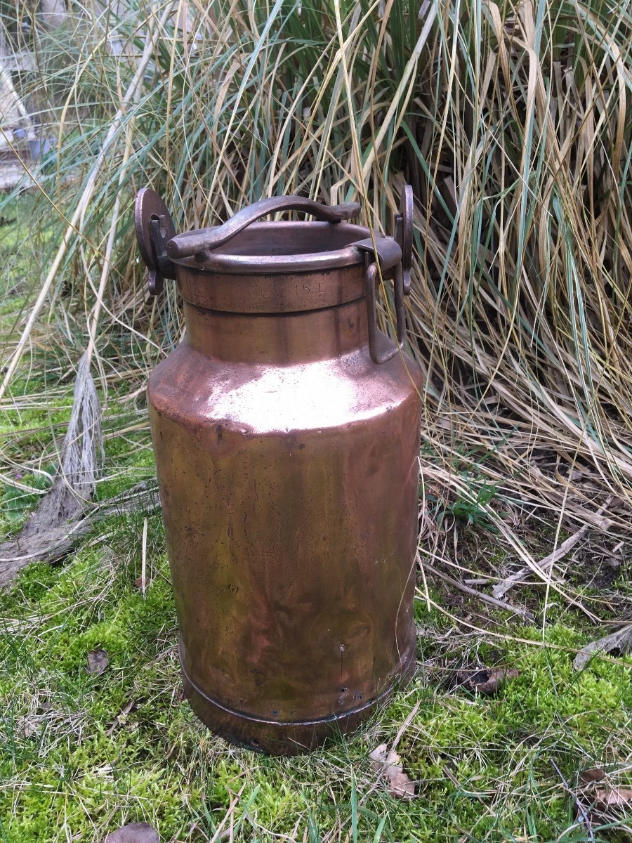 Large Copper Milk Can-photo-4