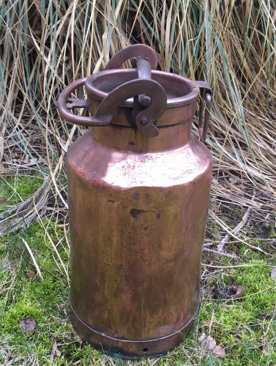 Large Copper Milk Can