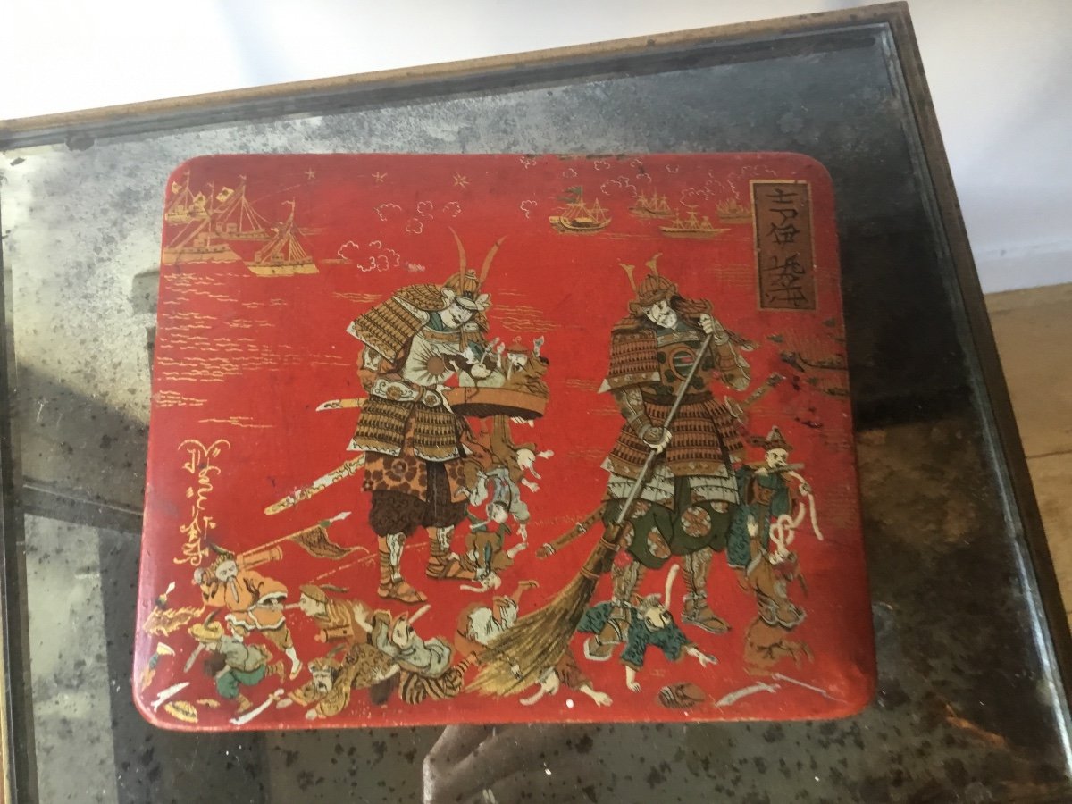 Coffret Japonais Humoristique Aux Samouraïs, Signé-photo-3