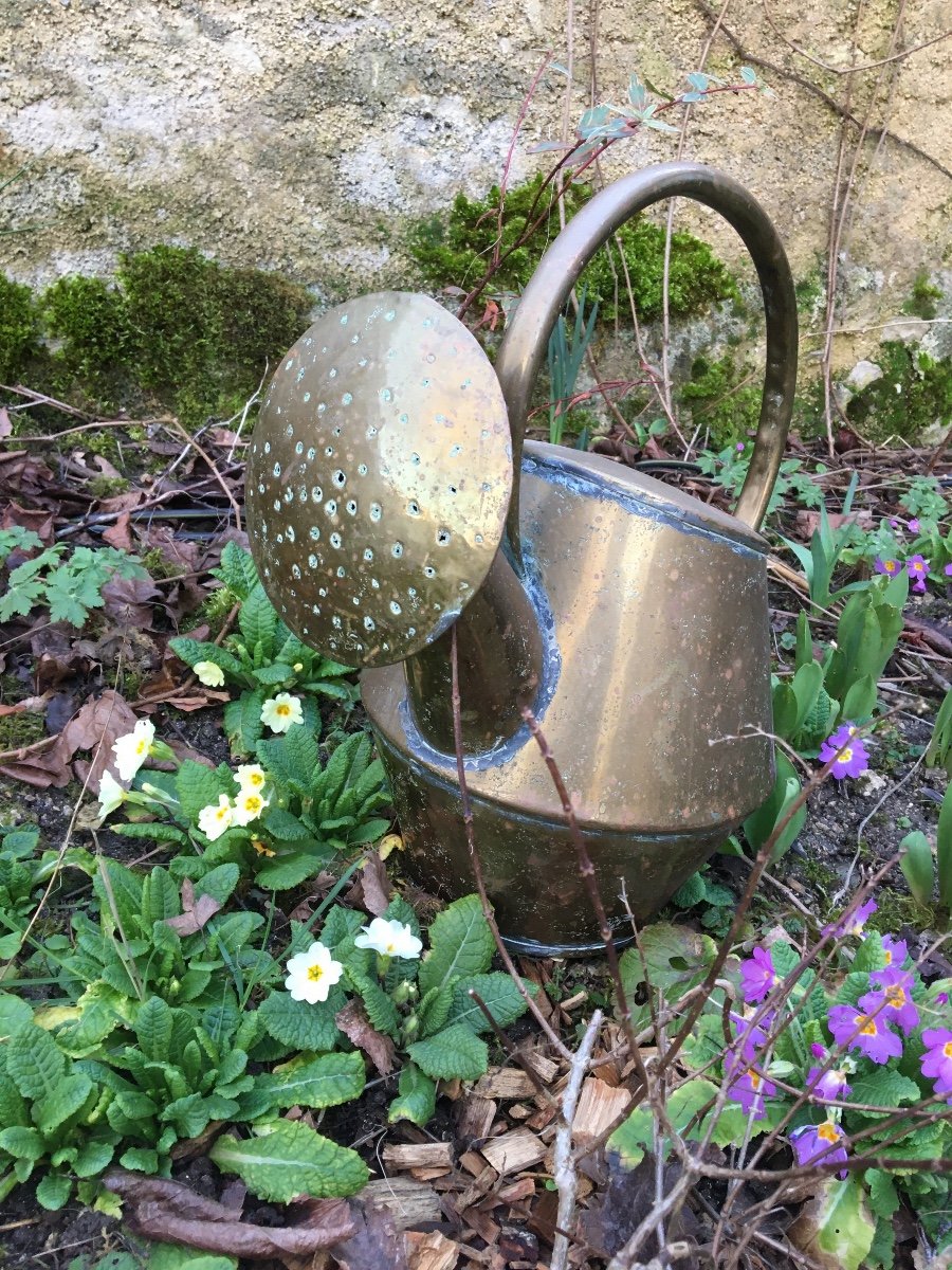 Folk Art, Small Copper Watering Can -photo-2