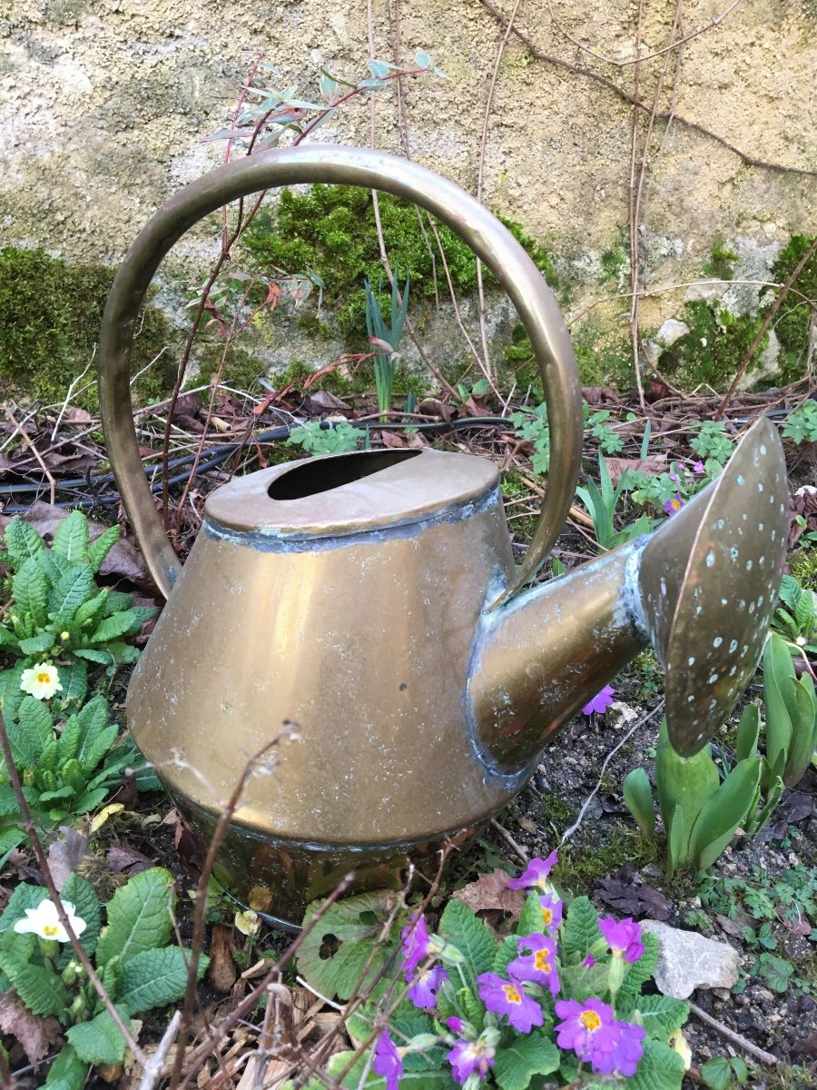 Folk Art, Small Copper Watering Can -photo-4