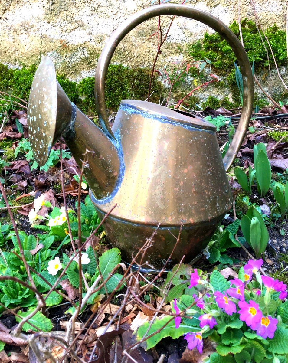 Folk Art, Small Copper Watering Can 