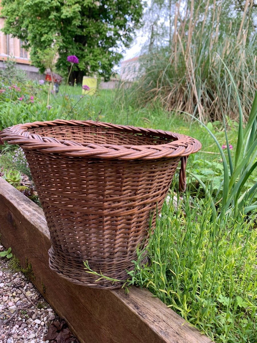 Folk Art Large Woven Basket -photo-4