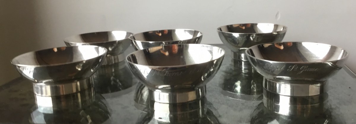 Set Of 6 Small Saint James Cups 