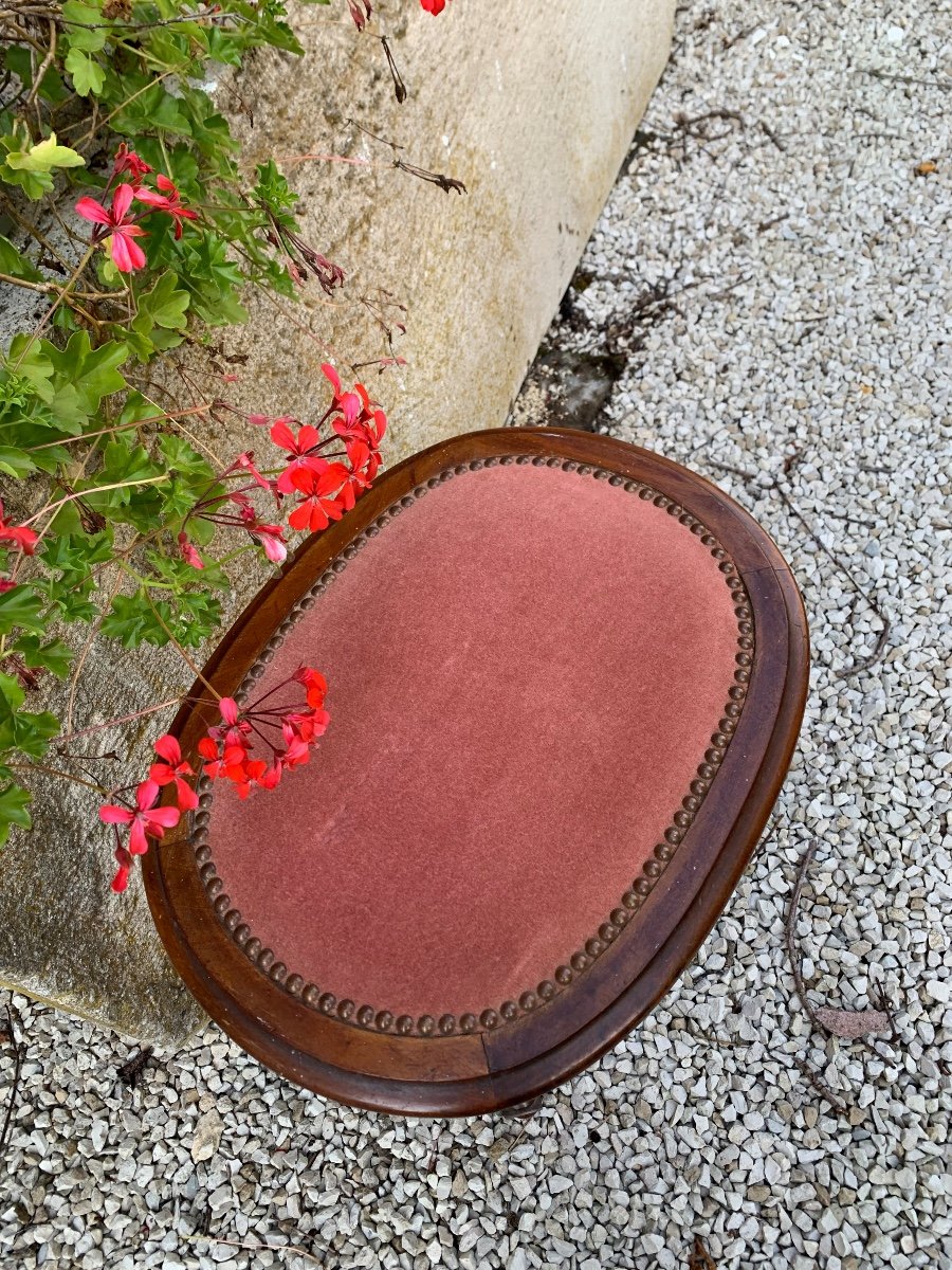 Tabouret De Style Louis XVI Marqueté-photo-8