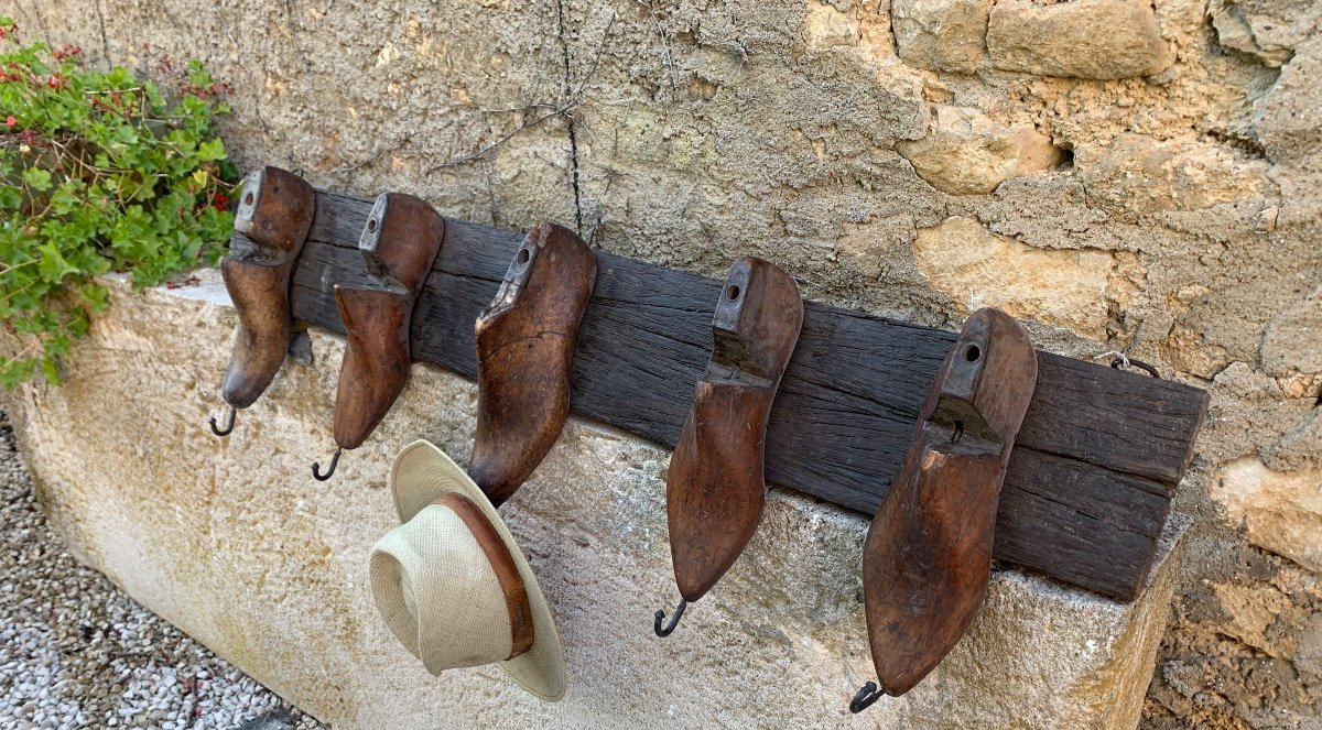 Wall Mounted Coat Rack With Shoe Trees -photo-2