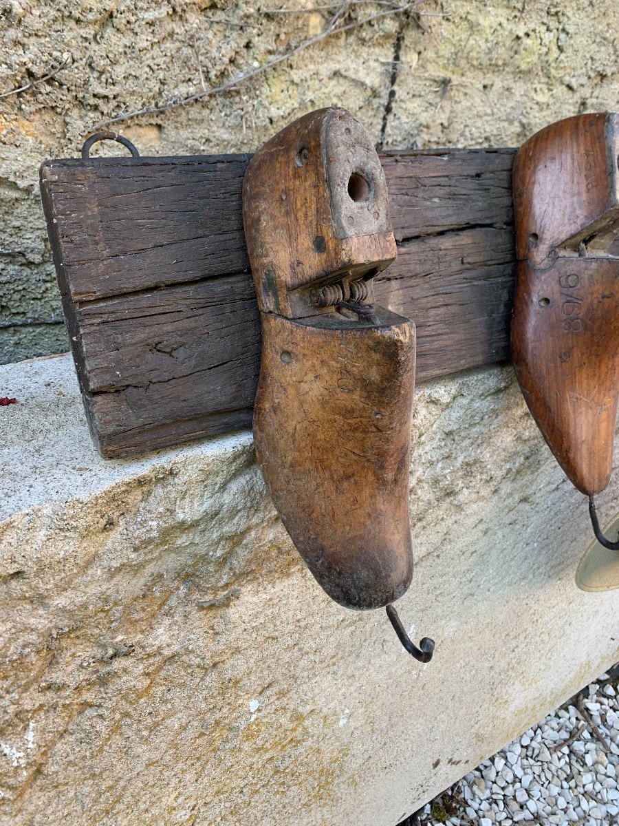 Wall Mounted Coat Rack With Shoe Trees -photo-4