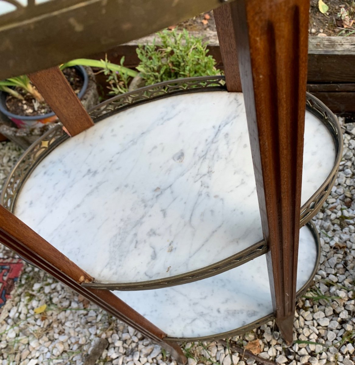 Three-tier Marble Top Serving Trolley -photo-2