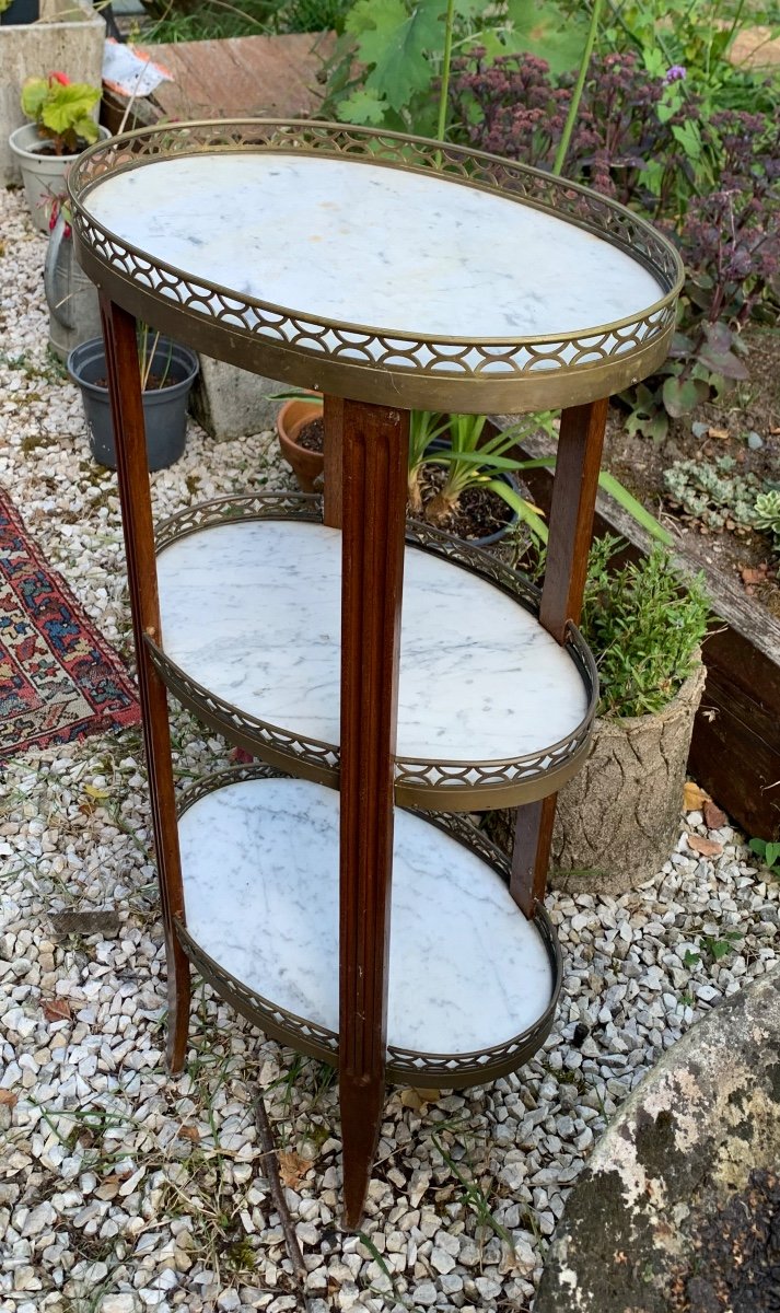 Three-tier Marble Top Serving Trolley 