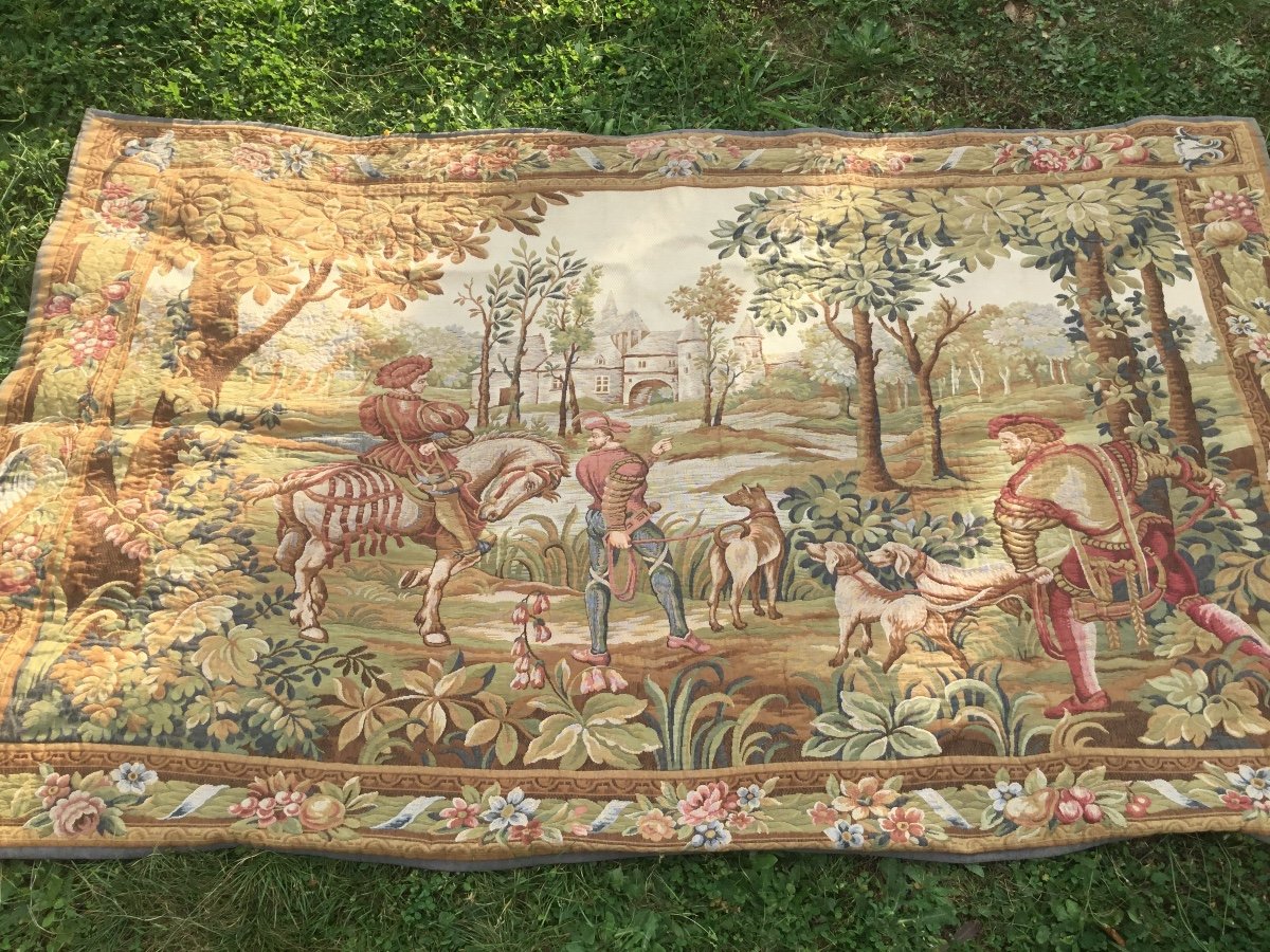 Return From Hunting, Tapestry, Very Large Format 280 Cm-photo-3