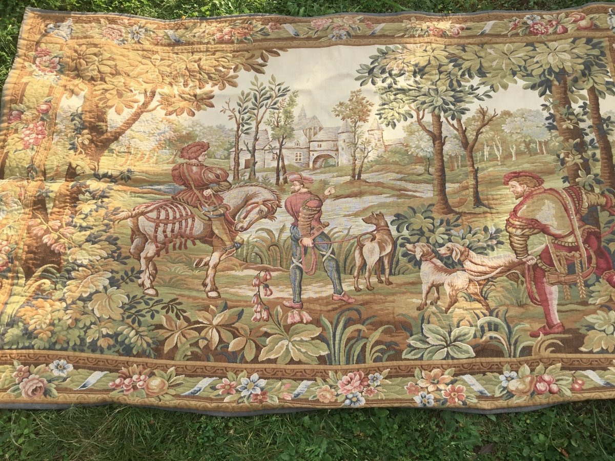 Return From Hunting, Tapestry, Very Large Format 280 Cm-photo-4