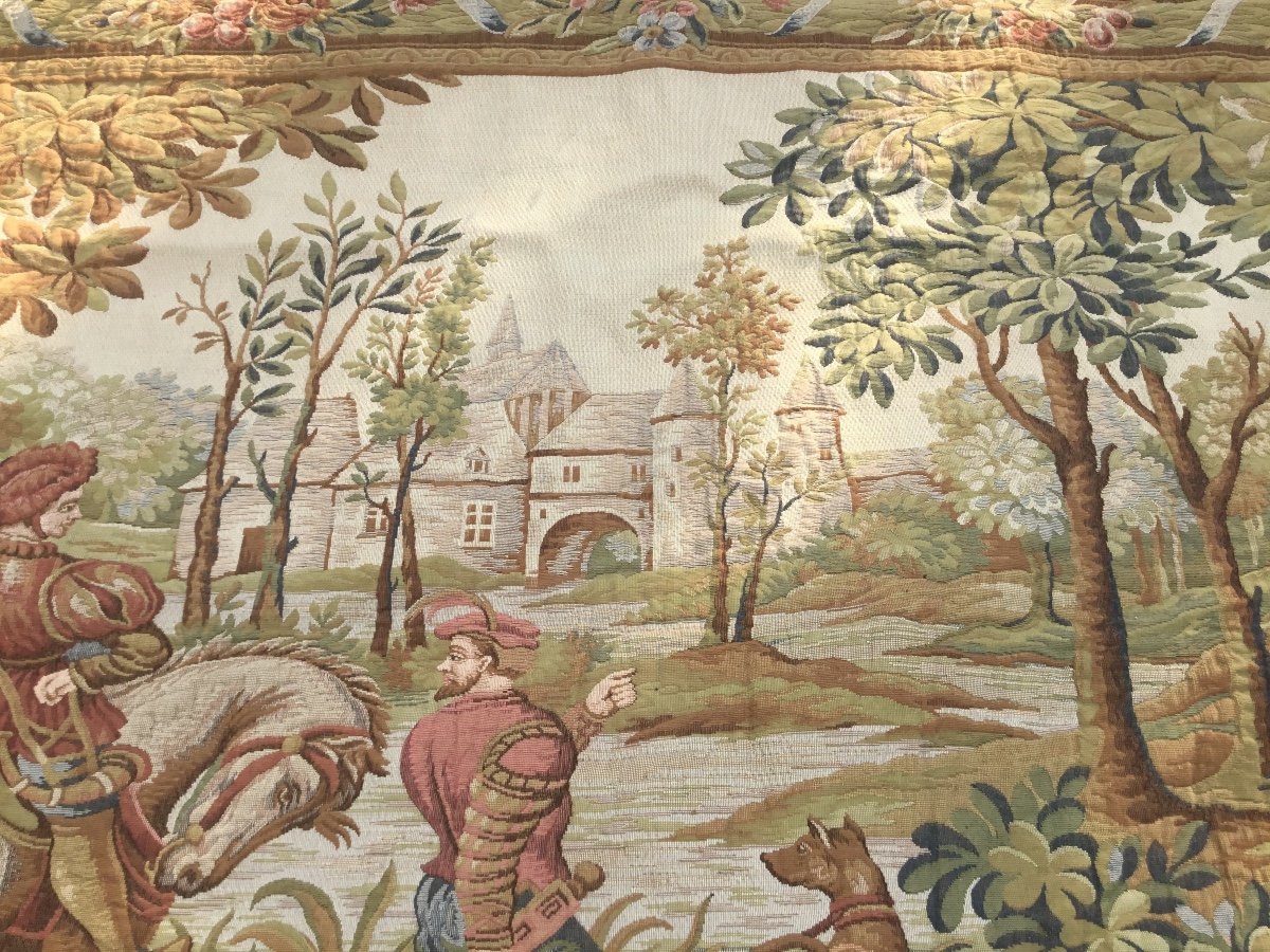 Return From Hunting, Tapestry, Very Large Format 280 Cm-photo-3