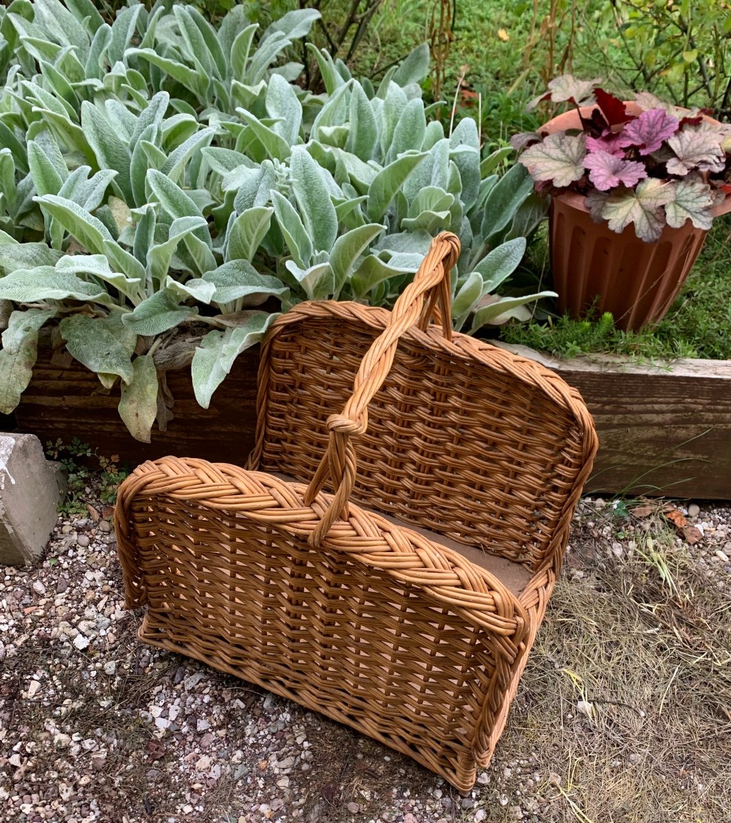 Panier à Bûches En Osier Tressé-photo-6