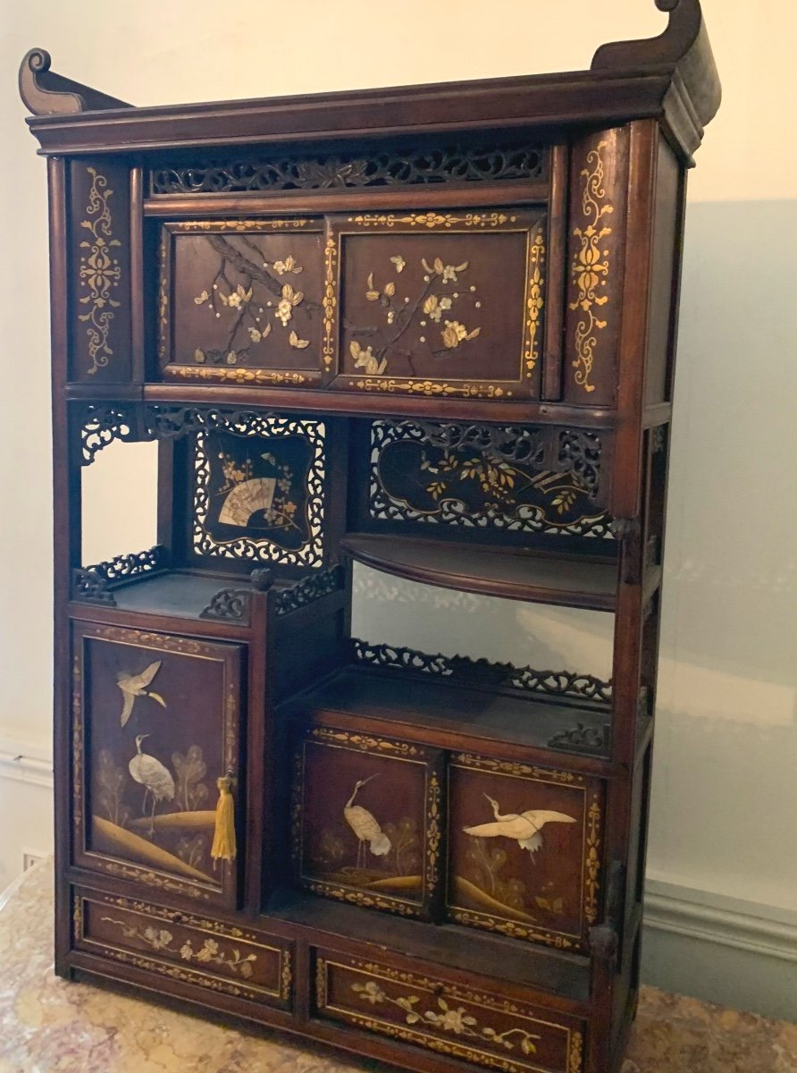 Small Japanese Cabinet Naturalist Decor 