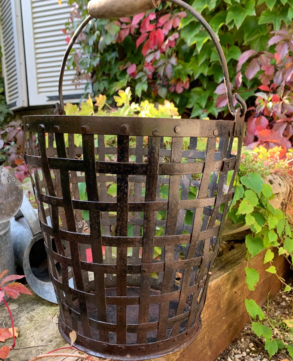 Woven Metal Basket 