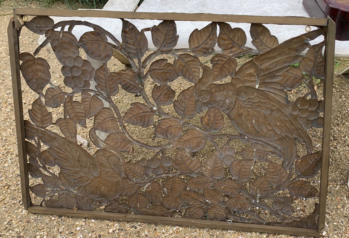 Art Deco Bas Relief With Cockatoos -photo-8