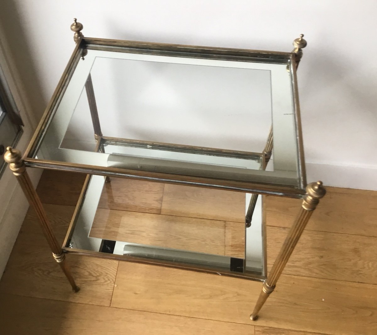 Dlg Maison Jansen Gilt Bronze End Table -photo-3