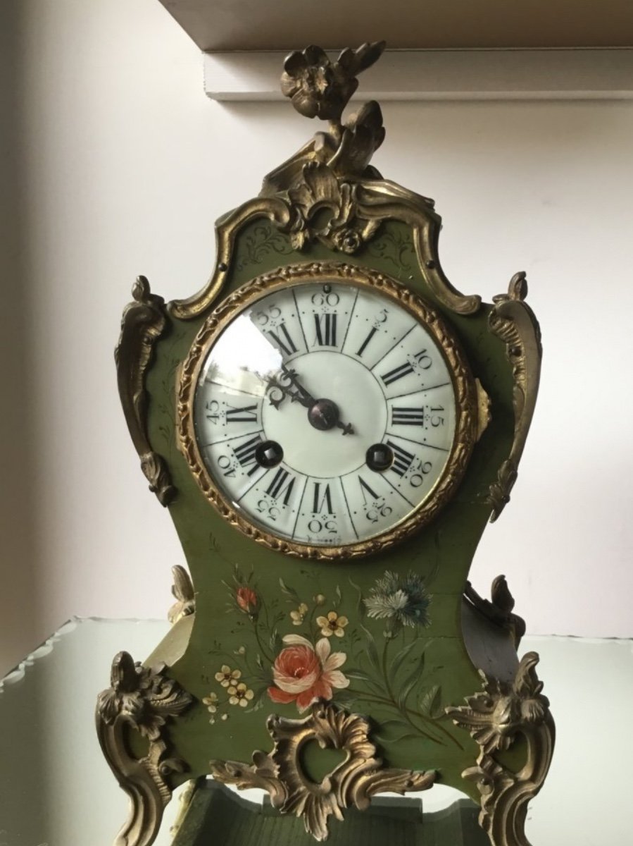 Small Martin Varnished Wall Clock, 19th Century-photo-2