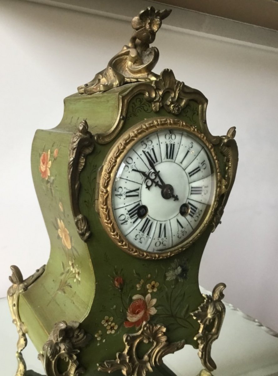 Small Martin Varnished Wall Clock, 19th Century-photo-3