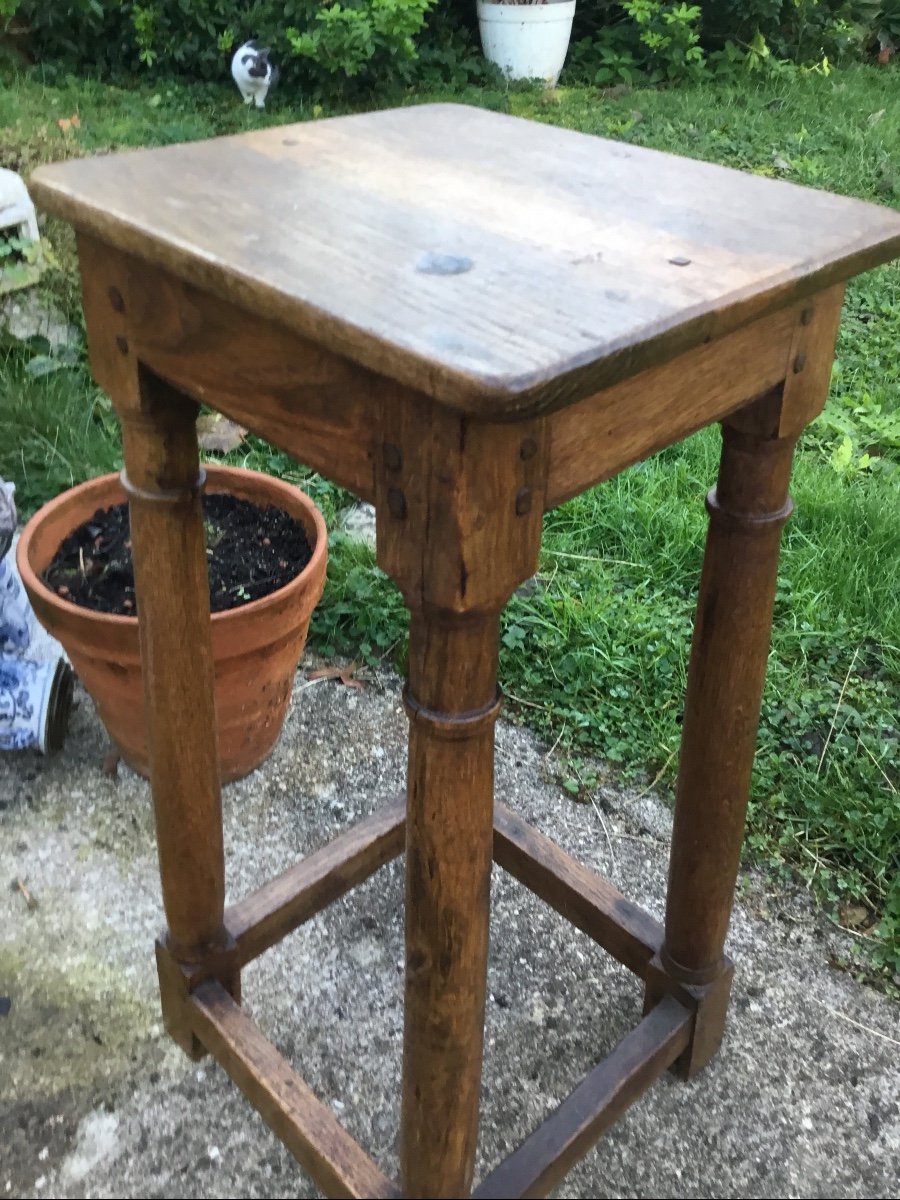 Tabouret De Chantre Pouvant servir  de Sellette D’atelier -photo-2