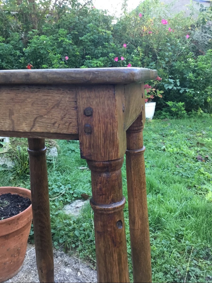 Tabouret De Chantre Pouvant servir  de Sellette D’atelier -photo-4