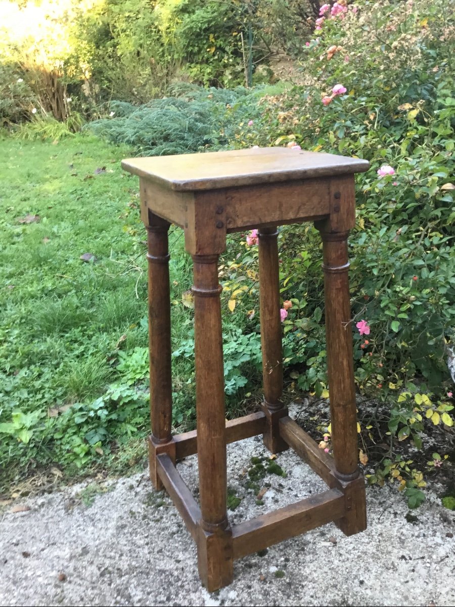 Tabouret De Chantre Pouvant servir  de Sellette D’atelier -photo-4