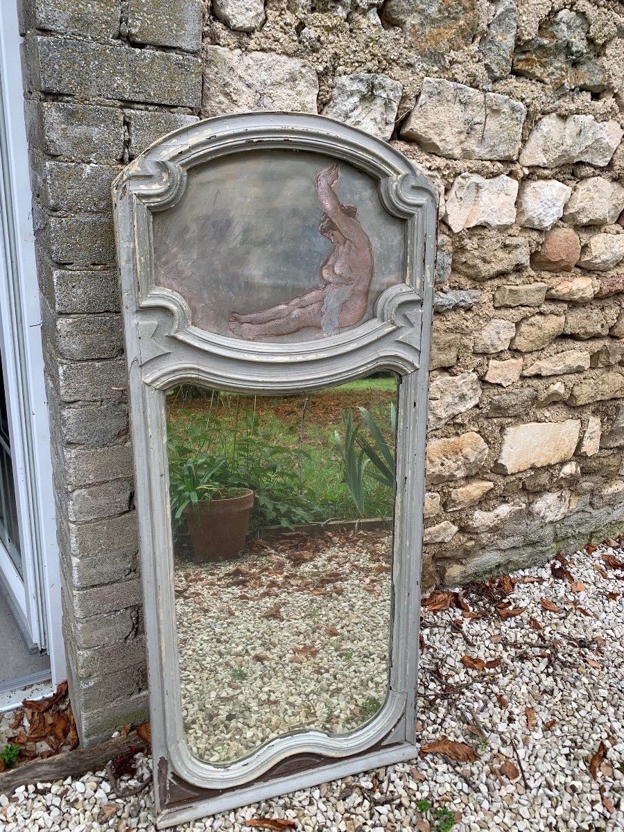 Art Nouveau Bathroom Trumeau With Bather -photo-2