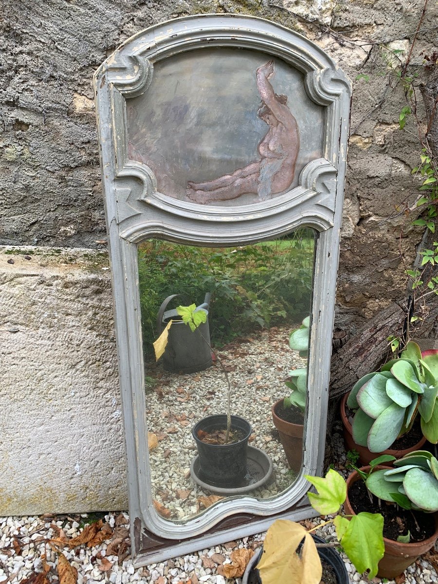 Art Nouveau Bathroom Trumeau With Bather -photo-3