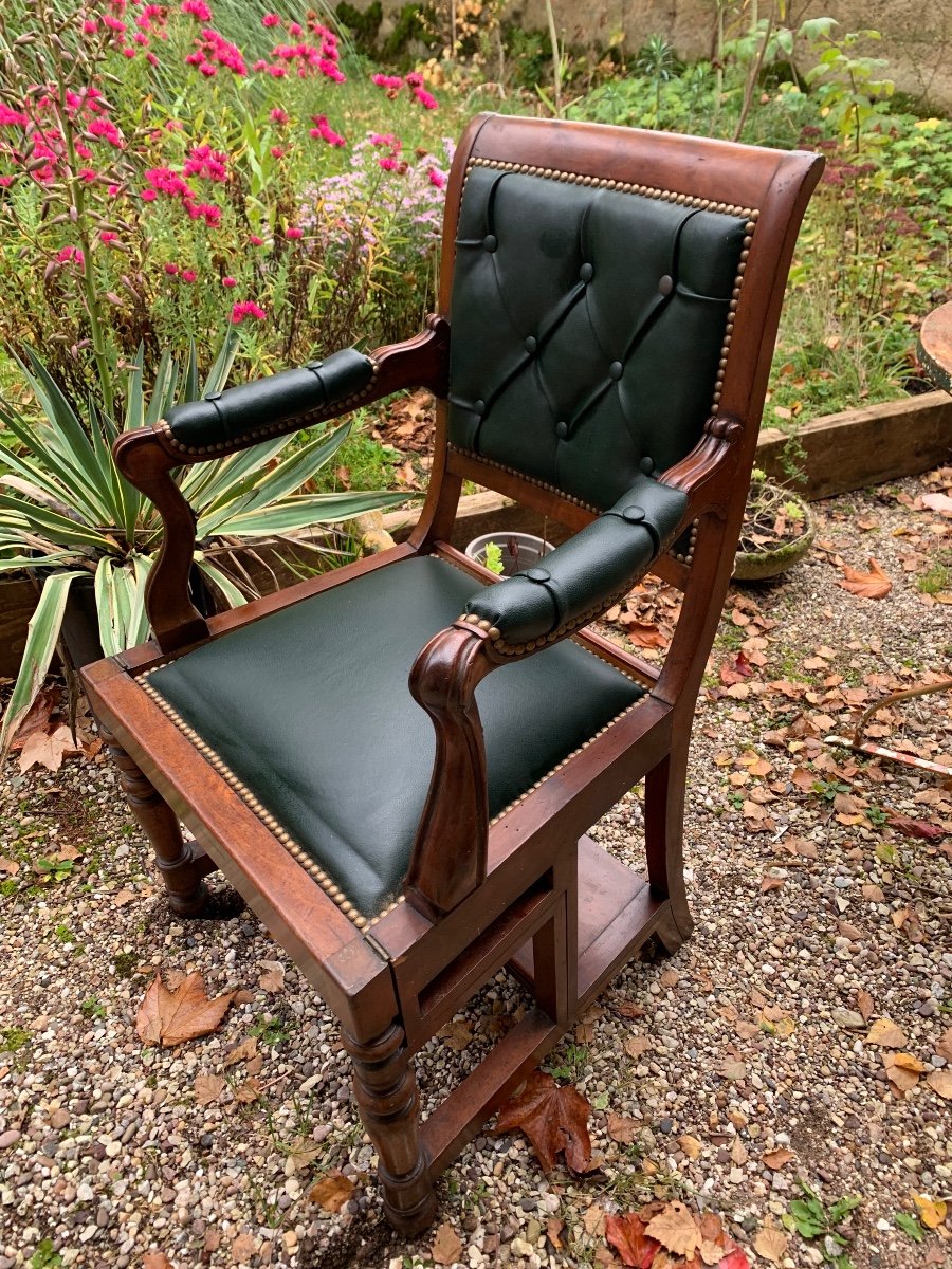 Fauteuil Transformable En Escabeau De Bibliothèque, Angleterre -photo-8