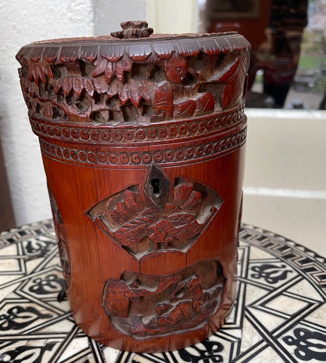 Bitong Brush Pot Circa 1900 China-photo-5