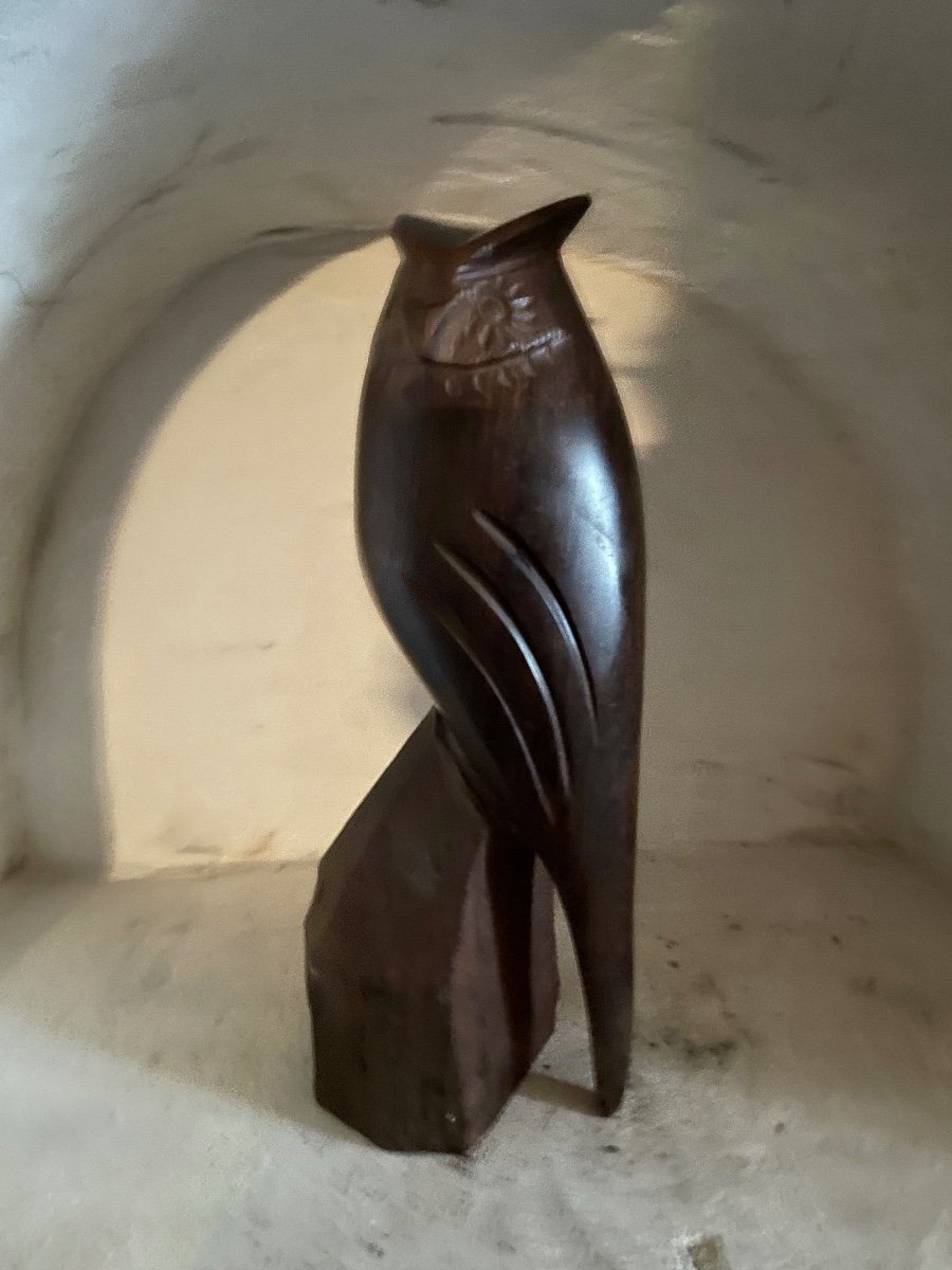 Solid Rosewood Owl -photo-2