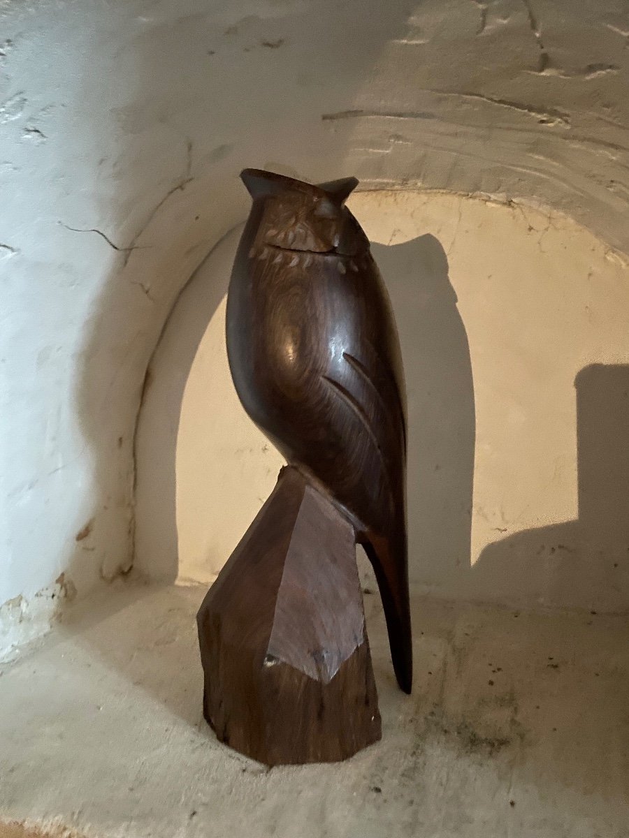 Solid Rosewood Owl -photo-1